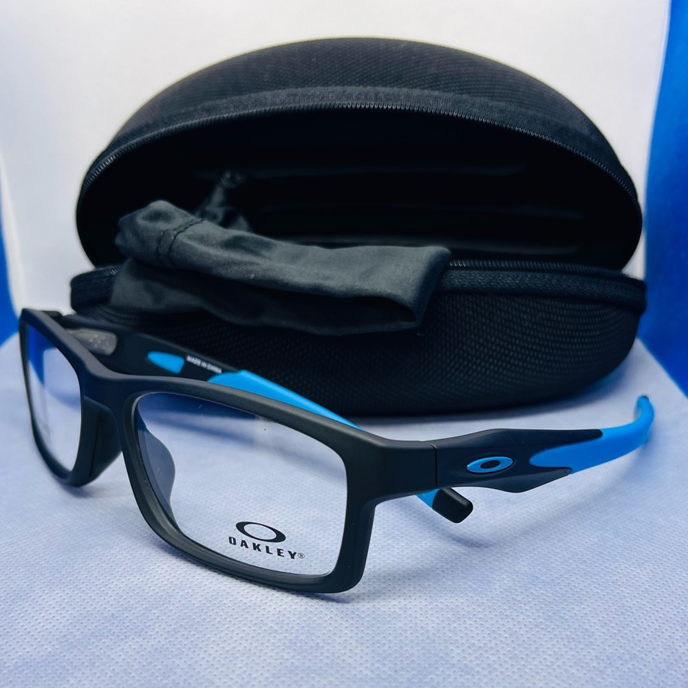New OAKLEY OX8118-0156 CROSSLINK Fit (A) Satin Black 56/17/137 RX Eyeglasses